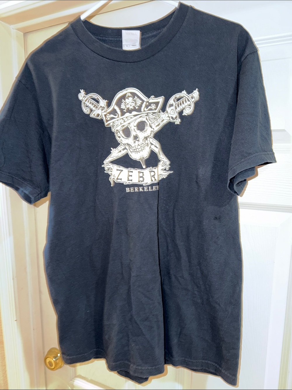 Zebra 🦓 vintage tattoo shop in shop in Berkeley California pirate shirt
